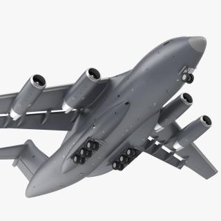 3D model Large Military Transport Aircraft Rigged