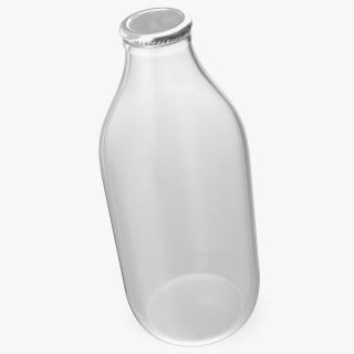 3D model Glass Bottle One Pint with Foil Top