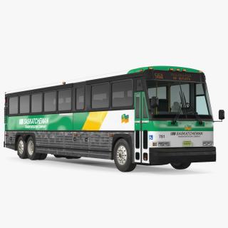 3D model Intercity Bus MCI 102DL3 Simple Interior