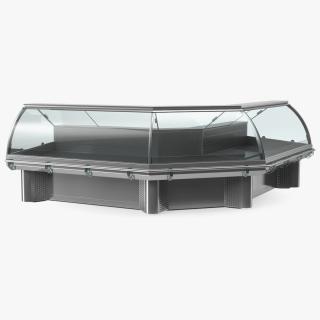 3D Bend Glass Meat Display Counter