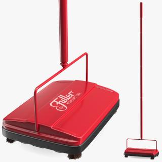 3D model Fuller Electrostatic Carpet and Floor Sweeper