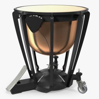 3D Yamaha Hammered Copper Concert Timpani model