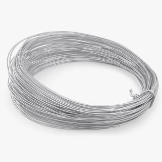 Aluminium Wire Coil Half 3D model