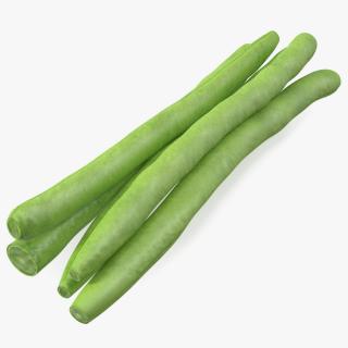 3D French Beans Cut