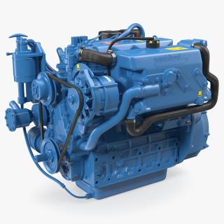 Nanni Diesel 4 Cylinder Marine Engine 3D