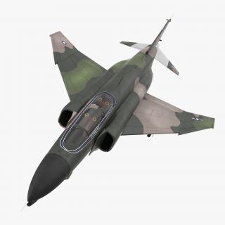 3D McDonnell Douglas F-4 Phantom II 2 Rigged