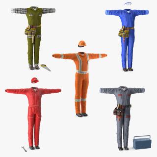 Workman Uniforms Collection 3 3D model