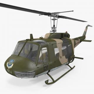 3D Bell UH-1 Iroquois Camo model