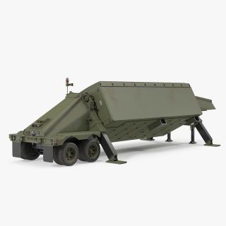 Surveillance Transportable Radar TPY2 Rigged 3D model