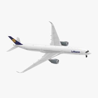 3D Airbus A350-1000 Lufthansa