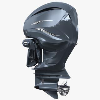 V8 Outboard Boat Motor 3D