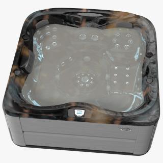 Jacuzzi J475 Spa Hot Tub Midnight with Water 3D model