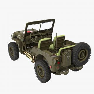 3D Jeep Willys 1944 Ambulance