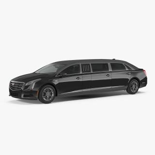Cadillac SS 70 Stretch Limousine Rigged 3D model
