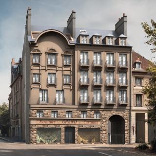 Paris Traditional Building with Archway 3D model