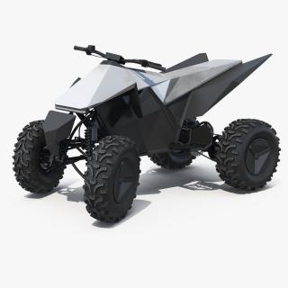 3D Tesla Cyberquad ATV Rigged