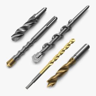 3D Drill Bits Collection 4 model