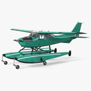 3D Four Seat Seaplane model