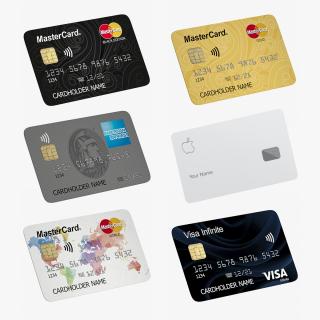 3D model Credit Cards Collection 4