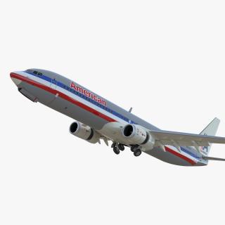 3D Boeing 737-900 ER American Airlines with Cabin Rigged model