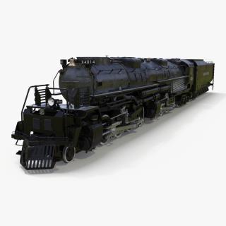 3D Locomotive Big Boy with Trailed Tender model