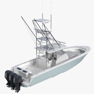 3D Sport Fishing Boat Generic