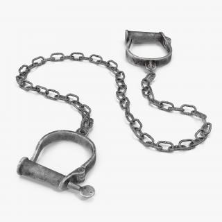 3D Old Leg Shackles