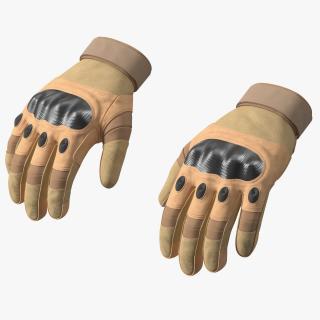 3D Protective Gloves Brown model