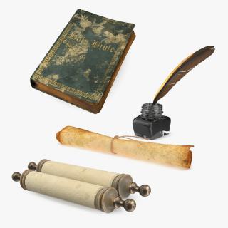 Antique Stationery Collection 3D model