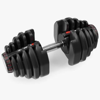 3D Bowflex Selecttech 1090 Adjustable Dumbbell model