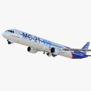 3D Irkut Airliner MC-21 400 Rigged