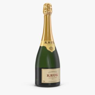 3D Champagne Bottle Krug