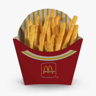 French Fry Box McDonalds 3D model