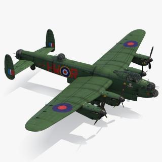 Avro Lancaster Four Engined Heavy Bomber Rigged 3D