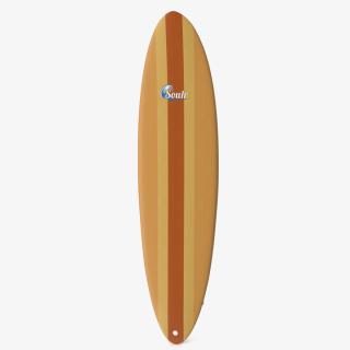 3D model Hybrid Funboard Surfboard