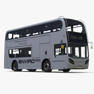 3D Enviro400 Double Decker Bus Simple Interior model