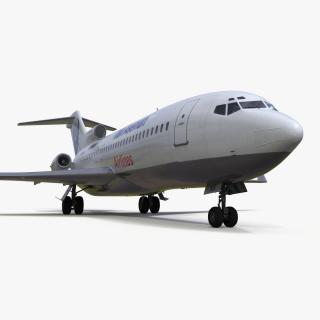 3D Commercial Airliner Boeing 727-100 Iran Aseman