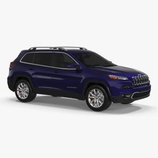 3D Jeep Cherokee SUV Simple Interior model