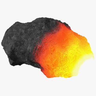 3D model Asteroid Burning in Atmosphere