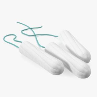 Menstrual Tampons Without Package Fur 3D