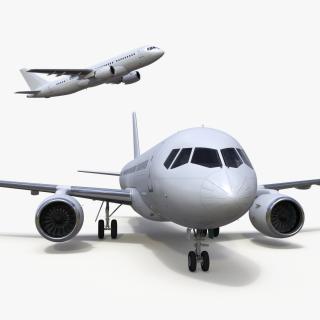 Narrow Body Airliner Rigged 2 3D model