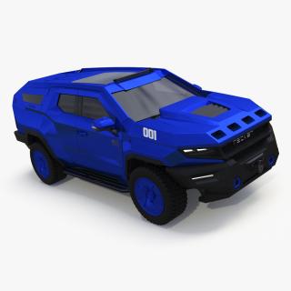 Rezvani 2024 Armored SUV Blue 3D model