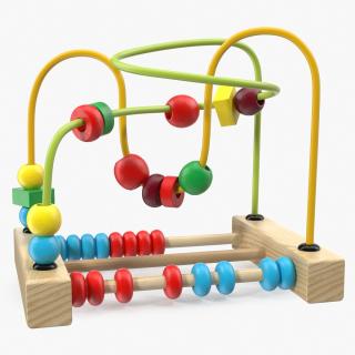 3D Colorful Wooden Educational Wire Maze Toy