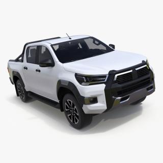 3D Pickup Truck White model