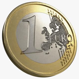 3D French 1 Euro Coin model