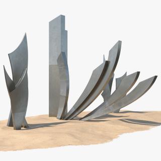 Les Braves Memorial on Sand 3D