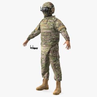 3D FPV Drone Military Operator Fur