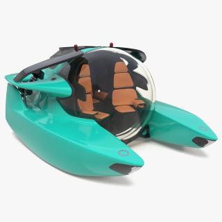 3D Luxurious Personal Submarine model