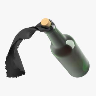 3D model Incendiary Bottle Flying Fur 2