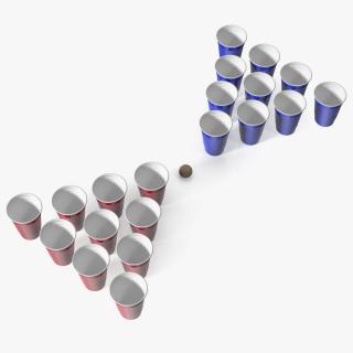 Beer Pong Cups 3D model